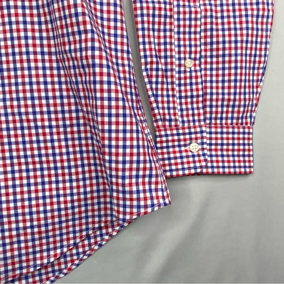 Polo Ralph Lauren Classic Fit Button Down Men's Red and Blue Checkered Shirt. L. - Picture 3 of 7